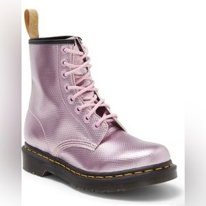 NEW Dr. Martens 1460 Vegan Aluminix Embossed Combat Boot (Women’s Size 9)